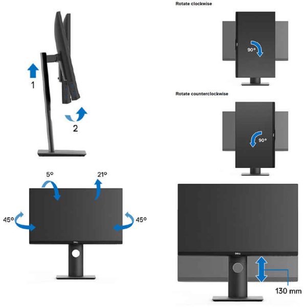 مانیتور استوک Dell P2419H